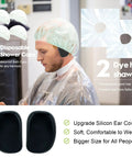 Pro At Home Hair Dye Kit 21 Pcs Set With Dye Brush 350ml Color Bowl Hair Clips Applicator Ear Covers Gloves Capes And Disposable Shawls showing shower caps and hair shawls