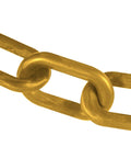 No Sweat Crowd Control With This Heavy Duty Gold Plastic Barrier Chain showing durable links for securing access indoors and outdoors.