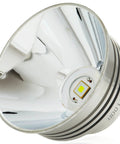 Close-up of Maglite LED Conversion Kit Replacement for Classic Flashlights, 1100 Lumen Bulb, showing reflective surface