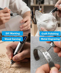 USB Rechargeable Engraving Pen Kit With 35 Bits Cordless Mini Electric Engraver etching pottery, wood, metal.