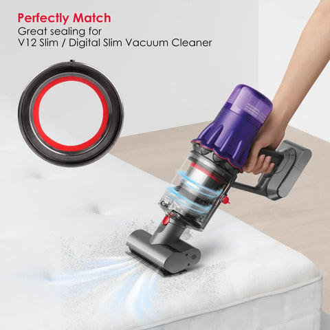 Dust Bin Sealing Ring Replacement For V12 SV18 SV20 Detect Slim Digital Slim Vacuum Cleaners next to vacuum in use