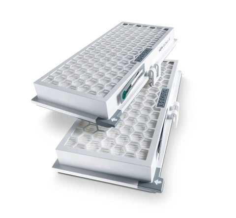 HEPA AirClean SFHA30-2 Vacuum Filter With TimeStrip Indicator 12 Month Lifespan XL Pack For 2 Years Of Clean Air Includes 2 Replacement Filters For Complete C1 C2 C3 And Compact Vacuum Models