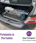 ProHeal Portable Electric Patient Lift With 4 Point Spreader Bar For Home Care Or Facility Use Fits Under Beds And Into Trunks Supports 350 Pounds Weight Capacity For Easy Mobility Transfers Safety First in car trunk