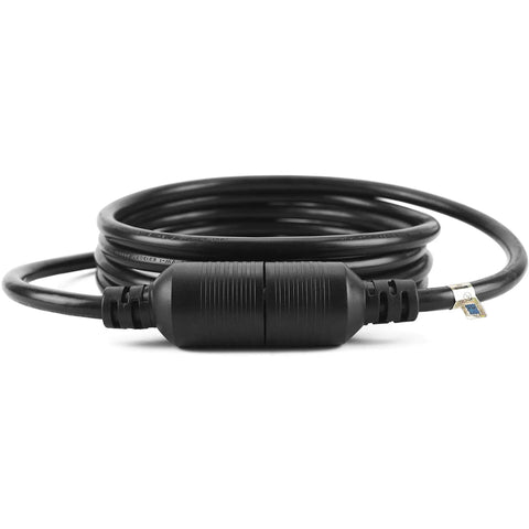 Beefed Up Heavy Duty L6-20P To L6-20R Generator Locking Extension Cord 20 Amp 125/250V Weather Resistant SJTW 12 Gauge 10 Ft