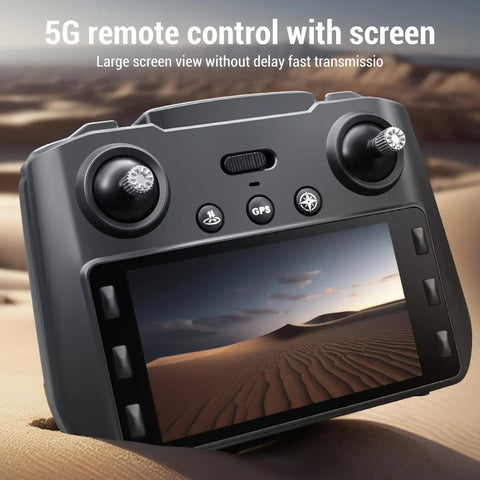 Remote control with LCD for HD Dual Camera FPV Drone With Obstacle Avoidance, 5G WiFi RC Quadcopter With App Control And LCD Display