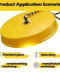 Eye Face Wash Dust Cover Cap For Bradley Yellow Plastic 2 Pack Durable Protective Shield With Chemical Resistant Build
