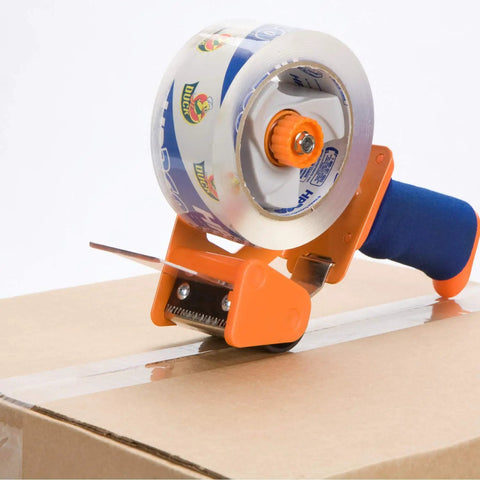 High Performance Clear Packing Tape Refills, 8 Rolls Of HP260 Heavy Duty Packaging Tape for sealing cardboard box with dispenser