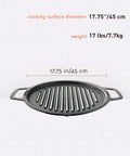 Large Cast Iron Grill Top For Bonfire And Yukon Fire Pit Outdoor Cooking Surface Seventeen And Three Quarters Inch 17 Lbs