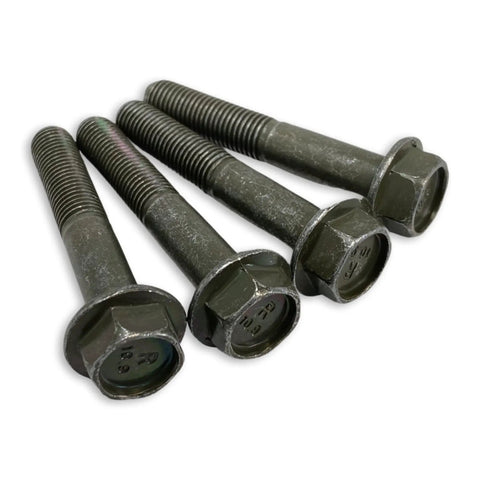 Beefed Up Radius Rod And Plate Bolt Kit For RZR XP 1000 2014 2016 And RZR Turbo 2016 Replacement For OEM 7519306, four black steel bolts