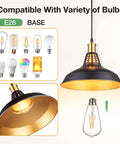 Dope Matte Black Farmhouse Pendant Lights Kit For Kitchen Island Vintage Industrial Barn Style Hanging Bar Lights E26 Base