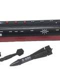 Sixteen Point Five Inch Black Submarine Toy With Realistic Sound Effects Includes Two Torpedoes And An Anti Radar Missile