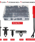 Badass 121 Piece Fender Clip Kit For Jeep Wrangler JL JK Grand Cherokee includes 120 clips, storage box, and 1 fastener remover.