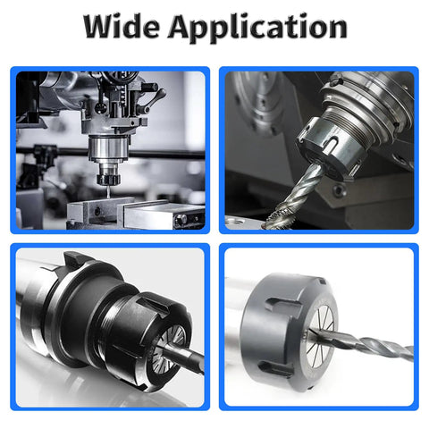 Er25 10mm Spring Collet For CNC Milling And Lathe Tools, Pro Grade High Precision Chuck With 1mm Elastic Shrinkage, 40Cr Steel Construction