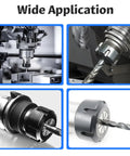 Various applications of ER20 1/8 Inch Spring Collet Chuck For CNC Engraving And Milling Machines, highlighting precision and tight grip clamping
