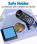 Ready To Roll Soldering Station Kit With 130W Max Power And 926LED V3 featuring safe holder with metallic surround