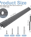 Product dimensions and components of Beefy 41 Inch French Cleat Hanger With Aluminum Alloy Z Clips Brackets For Mirrors And Picture Hanging