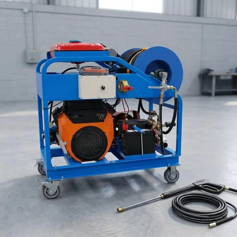 Heavy Duty High Pressure Hydro Jet Drain Cleaner For Sewer Lines And Underground Pipelines Pro Grade Pipe Cleaning System