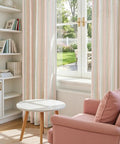Candy Stripe Linen Curtains For Kids Room Two Panels 96 Inch Length Kid Friendly Grommet Window Treatments Light Filtering Nursery Drapes With Multicolor Stripes Soft Linen Blend