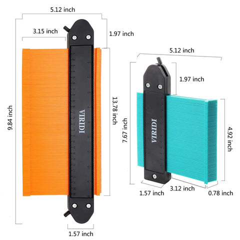 Contour Gauge With Lock And Double Lock 5 Inch And 10 Inch Profile Gauge Pro Grade for precise measurements and cutting