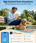 Man using smartphone in park, app control for WiFi Smart Keypad Deadbolt Lock With App Remote Control No Hub Needed Works With Alexa.