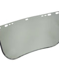 Green Aluminum-Bound Face Shield Window 9 x 15.5 x 0.04 Inch With Universal Pin Mount Fits Hard Hat Interchange System Low-Temp Flexible Acetate