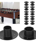 10 Pairs Foosball Table Bushings 48.5mm OD 15.8mm ID Threaded, black rod spacers shown for foosball table use