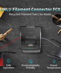 Filament Splicer And Connector Kit With 200 Pcs PTFE Sleeves For 1.75mm 3D Printer Filament next to spools and tools