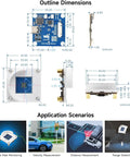 60GHz MmWave Radar Module For Micro Motion And Human Presence Detection, Pro Grade Pulsed Coherent Radar Tech, 39×39mm board