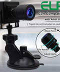 Black USB Camera With 2.8-12mm Varifocal Zoom Lens For Windows Mac Linux Raspberry Pi 1.3MP HD 960P Low Light Webcam on tripod