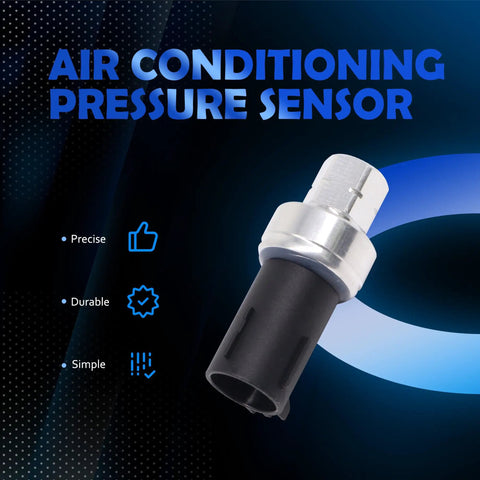AC Pressure Switch Sensor For Ford And Lincoln Cars Plug In Ready Air Conditioning Clutch Pressure Switch Replacement Fits Expedition F150 Fiesta Focus Mazda And More Replaces 4673935 6F9319D594AA 6F9Z19D594AA shown with features, precise, durable, simple.