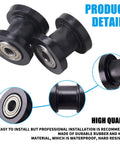 8mm and 10mm chain roller pulley tensioner wheel guide for motorcycle mini bike ATV with black rubber and metal construction