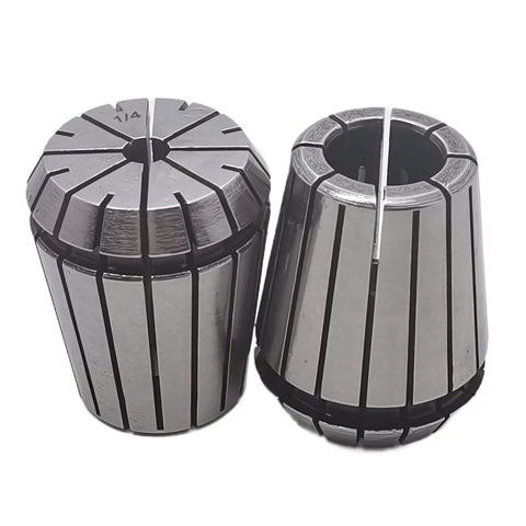 Quarter Inch Spring Collet Set For CNC Engraving Machines And Milling Lathe Tools, Two Pack, ER32 Compatible, steel construction
