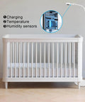 Floor Stand For Nanit Pro Baby Monitor With Gooseneck Swivel Holder And Adjustable Height Stable Base next to crib