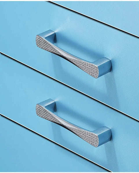 Two Pack Silver Cabinet Knobs 128mm Zinc Alloy Furniture Hardware For Cupboards Doors Wardrobes And Shoe Cabinets Smooth Edges