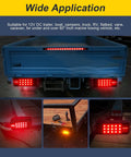 LED Boat Trailer Lights Kit With 25 Foot Wiring Harness Submersible Stop Brake Turn Tail Lights on a blue trailer setup