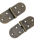 180 Degree Folding Flush Hinge Set For Vintage Furniture And Sewing Tables, Heavy Duty Iron Hinges For Durable Craft Projects, Easy Install