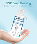 Premium Ultrasonic Cleaner Juice For Bling Glasses And Sensitive Finds Wakes Up Muted Gems in a 50ml bottle held in a hand.