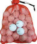 Assorted Recycled Golf Balls In Mesh Drawstring Bag 48 Pack Durable Practice And Play Balls For Beginners And Casual Players