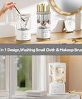 No Sweat Rechargeable Mini Washing Machine For Underwear And Makeup Brushes Super Portable Laundry Savior Quick Rinse, compact and versatile design.