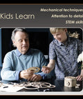 3D Wooden Gear Clock Kit For Teens And Adults Snap Together Mechanical Clock With Moving Gears No Glue Or Tools Needed Dope Hands On Build About 13 Inches Tall