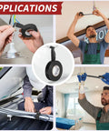 Heavy Duty PVC Electrical Tape For Commercial, Automotive And DIY Repairs UL And CSA Listed Insulating Vinyl Tape, 3/4 In By 99 Ft, Black, High Tack Adhesive, Weather And Abrasion Resistant, 1 Roll applied in various repair scenarios