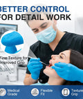 Blue Nitrile Exam Gloves Workhorse For Medical, Food Prep, Cooking And Cleaning Tasks, Disposable Latex Free Powder Free, Medium Size