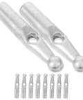 Handy Dandy 10 Piece Umbrella Tail Beads Kit For Foldable Repair And Sturdy Plastic Rib End Caps, silver plastic caps for umbrella repair.
