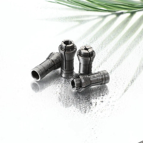 4 Piece 1/4 To 1/8 Inch Die Grinder Collet Adapter Set, Durable Iron Build, Silver Finish, Perfect For Metalworking And Woodworking