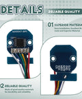 Hardcore No Nonsense High Speed BLDC Angle Encoder 14 Bit Precision Magnetic Rotary Position Sensor front and back views