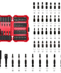 Tough As Nails 42 Piece Impact Screwdriver Bit Set with Phillips Slotted and Torx Bits in Portable Storage Case; Magnetic Bit Holder