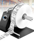 Heavy Duty Adjustable Speed Label Rewinder Machine For Fast Tape And Sticker Reuse, showcasing continuous adhesive tape roll in use.