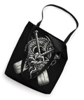 Dragon Boat Racing Themed Tote Bag with vibrant festival artwork, black polyester bag, durable carryall with dragon and paddle design