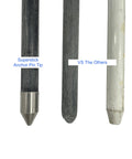 Comparison of Beefy Shallow Water Anchor Pin Five Eighth Inch By Seven Foot With Stainless Steel Spike Tip and other pins