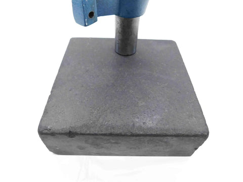 Granite Indicator Base And Comparator Stand With A Six By Six By Two Inch Platform And A Seven And A Half Inch Tall Rod for machinist metrology